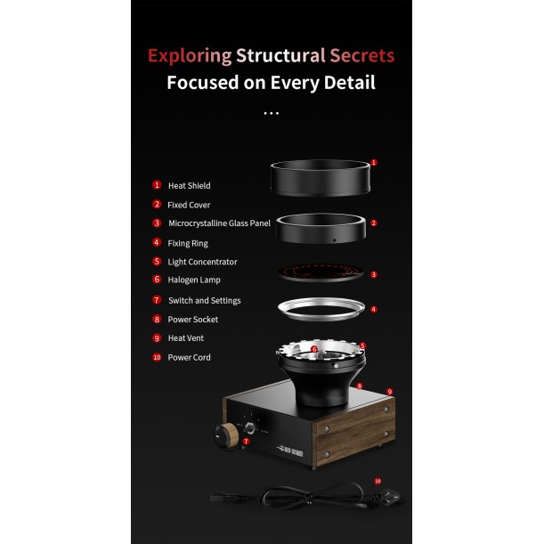 Star Flame Halogen Beam Heater