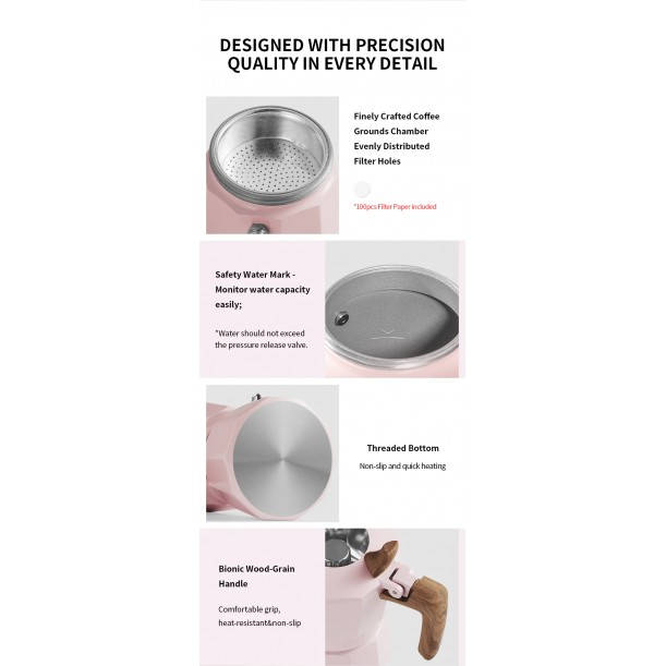 Double Valve Moka Pot 100ml