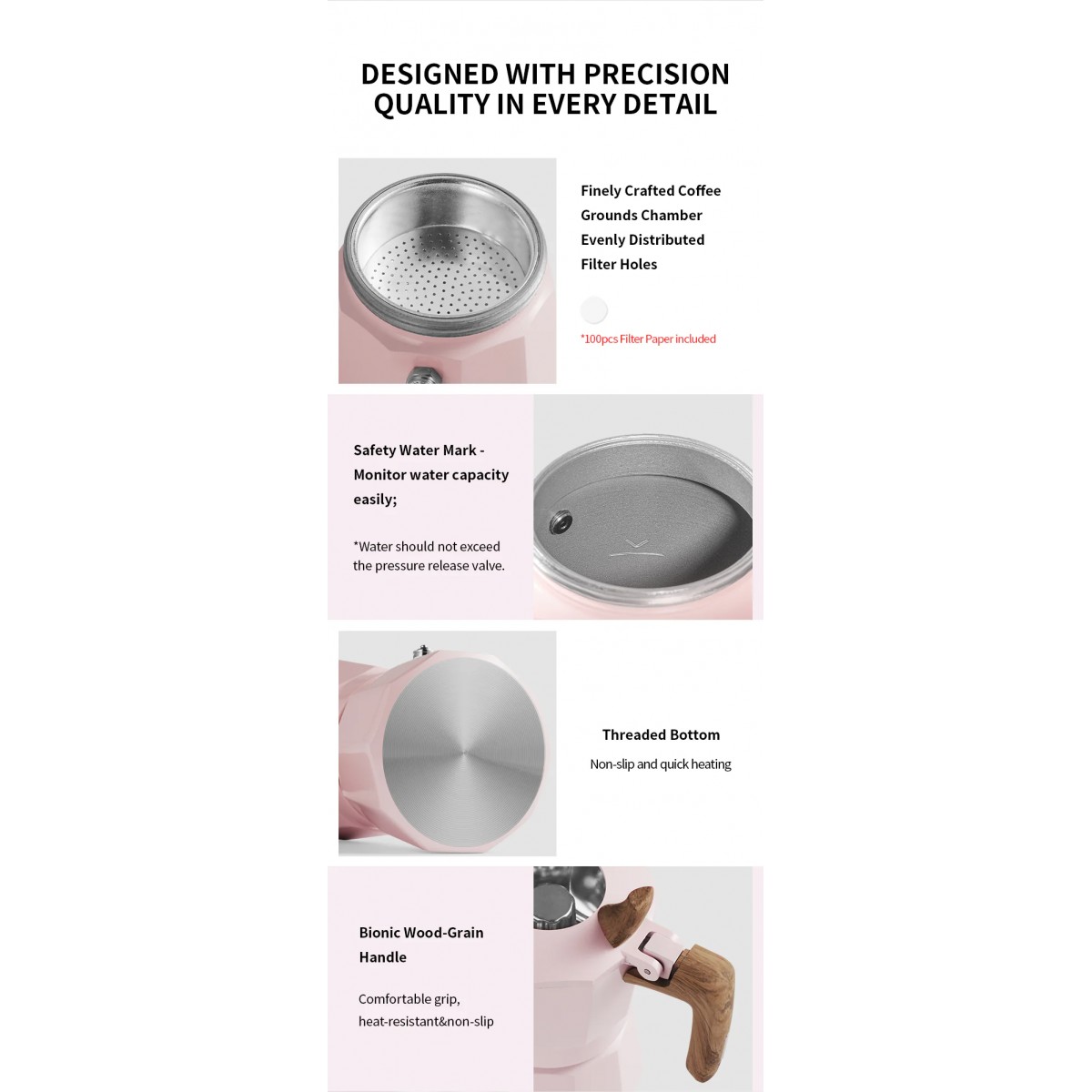 Double Valve Moka Pot 100ml