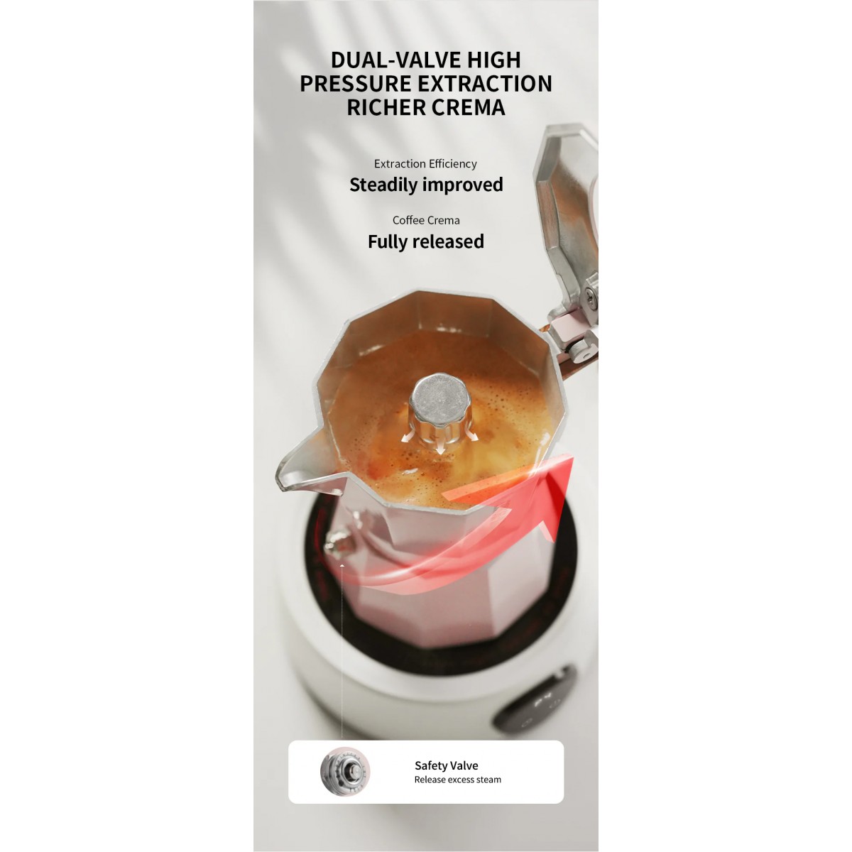 Double Valve Moka Pot 100ml