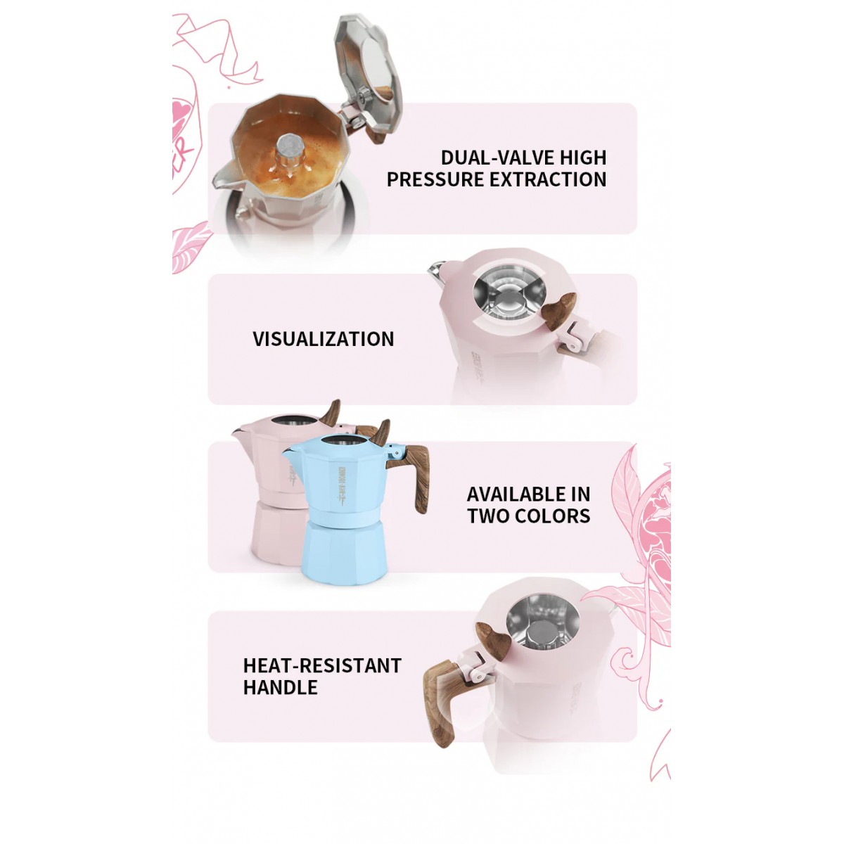 Double Valve Moka Pot 100ml