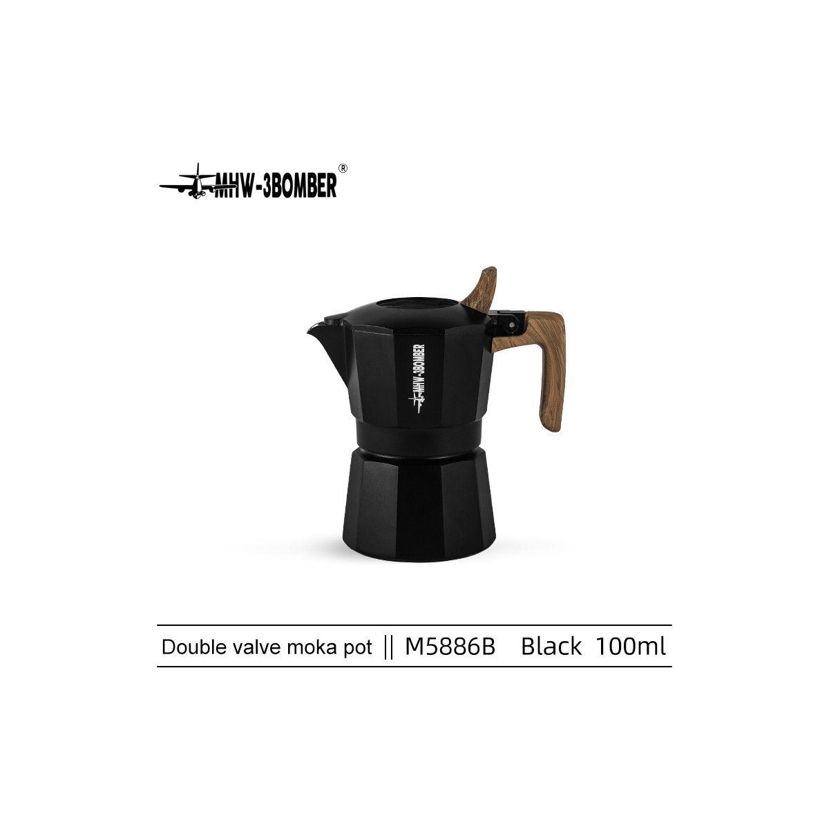 Double Valve Moka Pot 100ml