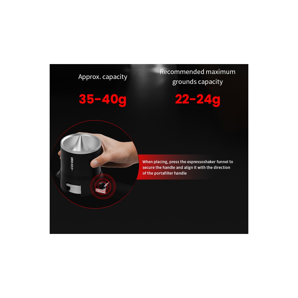 SE Pro Espresso Shaker Funnel