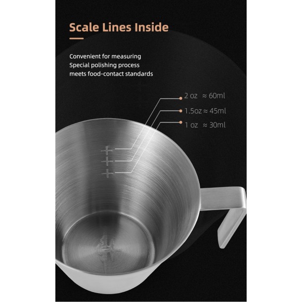 Espresso Measuring Cup Single Spout