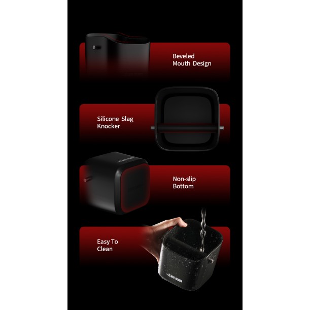 Coffee Espresso Square Knock Box