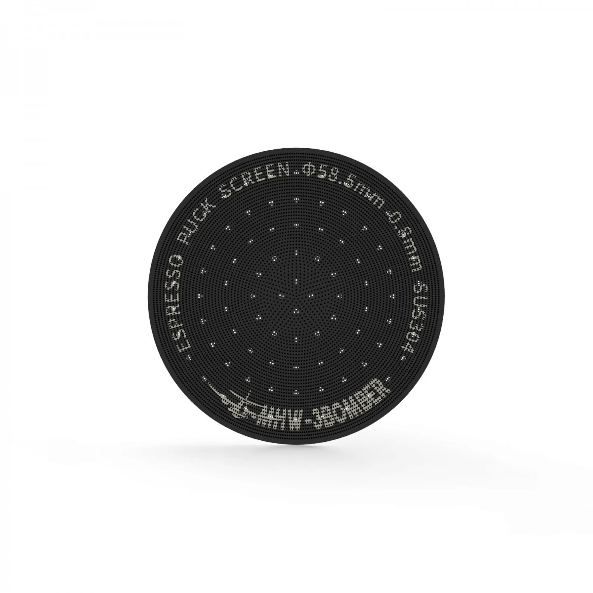 Espresso Puck Screen Titanium Plated Black