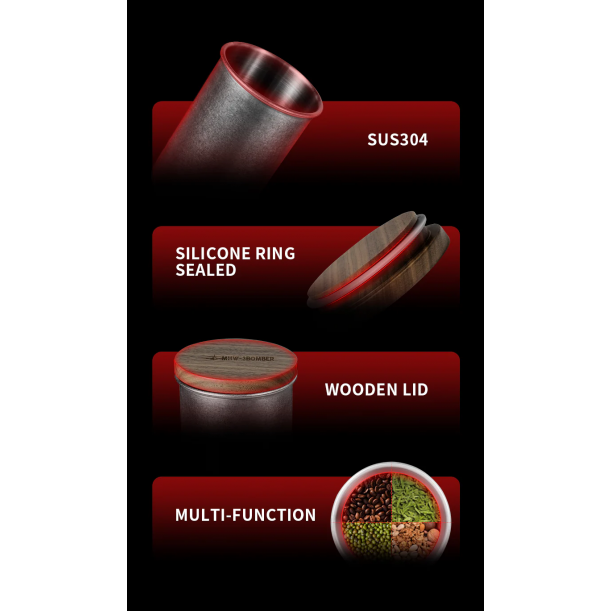 Stainless Steel Sealed Canister Silver Pot