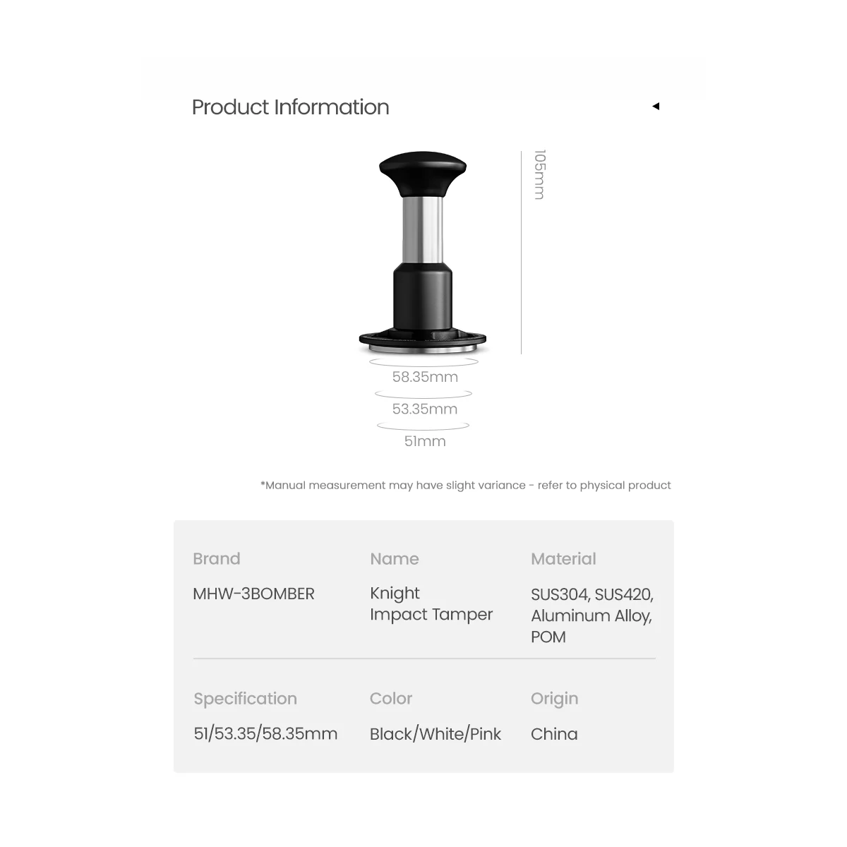 Knight Impact Tamper