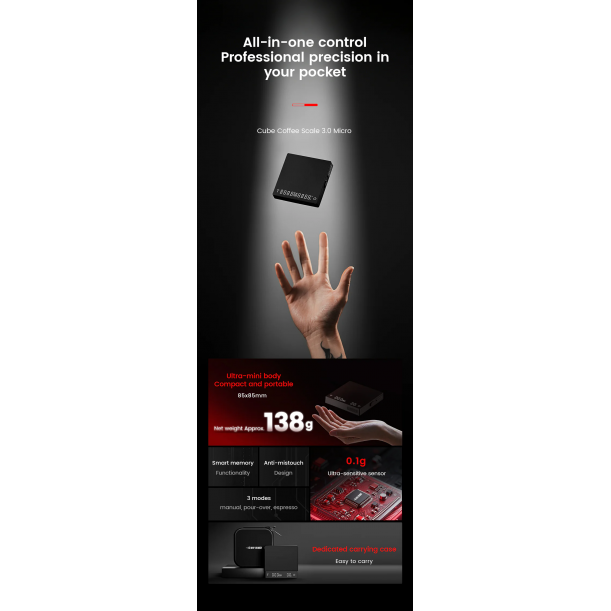 Cube Coffee Scale 3.0 Micro