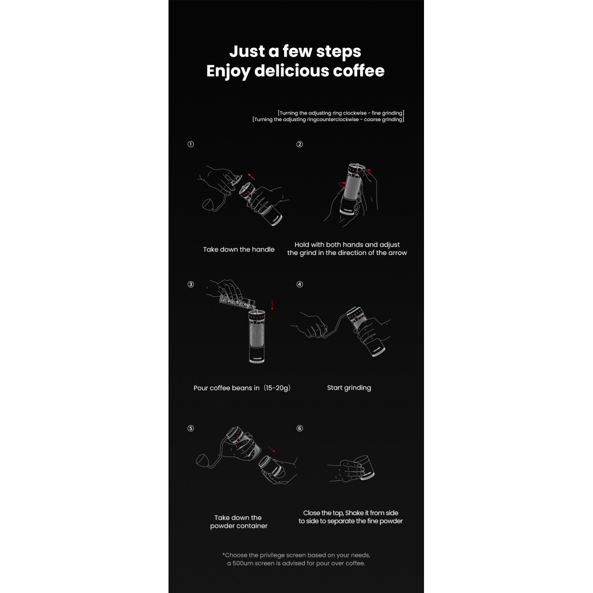 Blade R3 Pro Manual Black Coffee Grinder