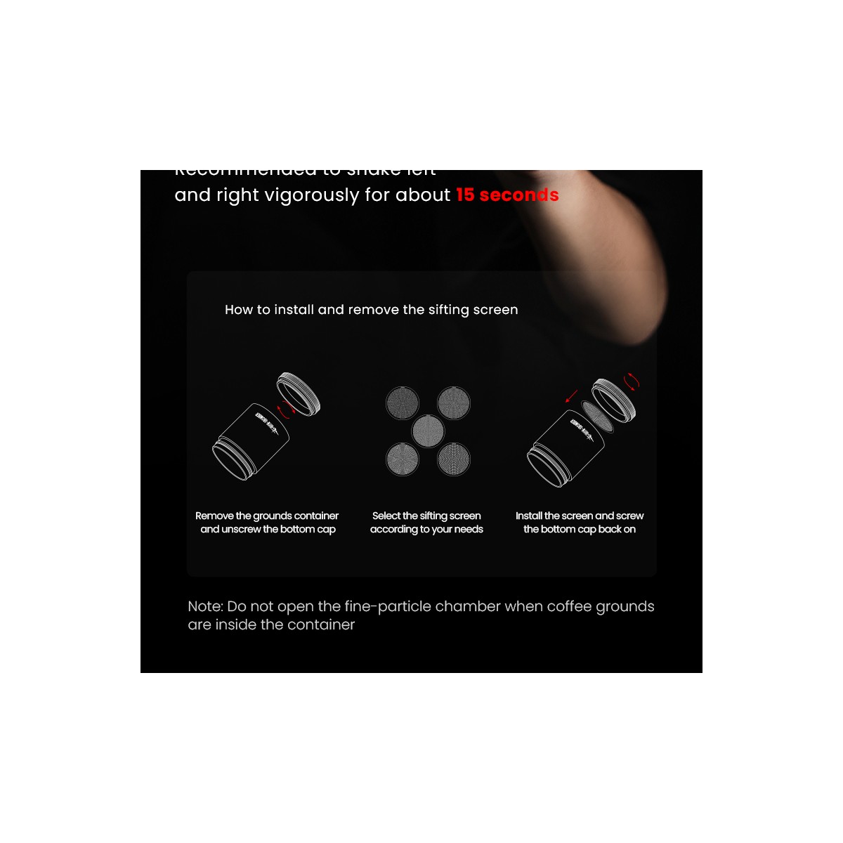 Blade R3 Pro Manual Black Coffee Grinder