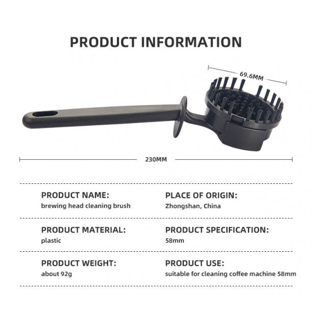 Espresso Machine Brewing Head Cleaning Brush