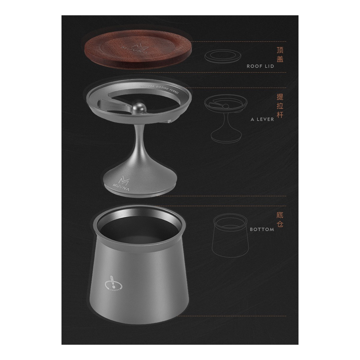 Coffee Blind Shark Espresso Dosing Cup 58mm