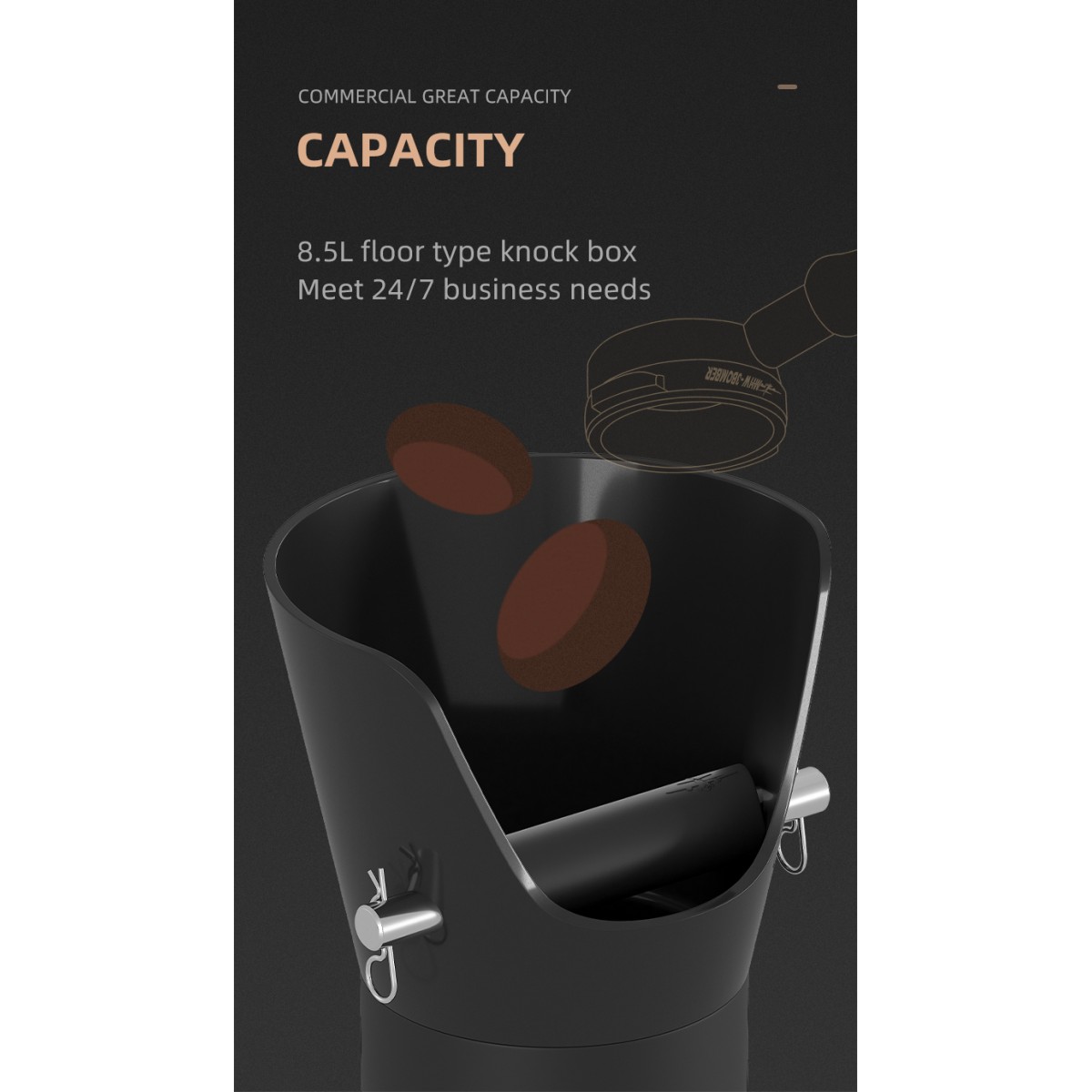 Coffee Knock Box 6.8L
