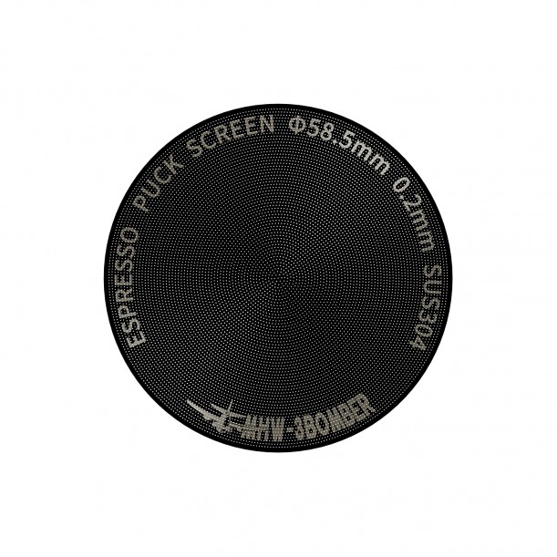 Espresso Puck Screen Titanium Plated Black