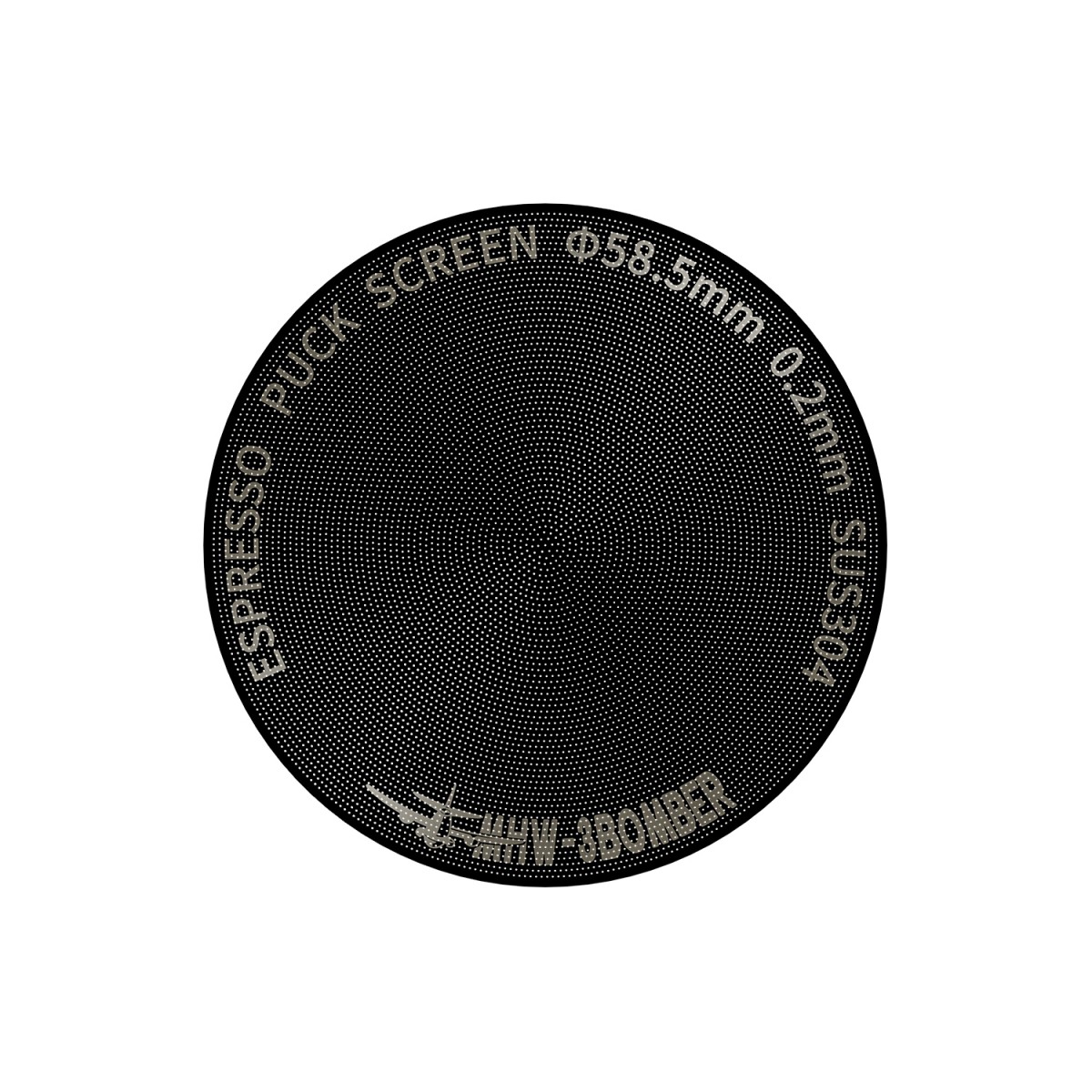 Espresso Puck Screen Titanium Plated Black