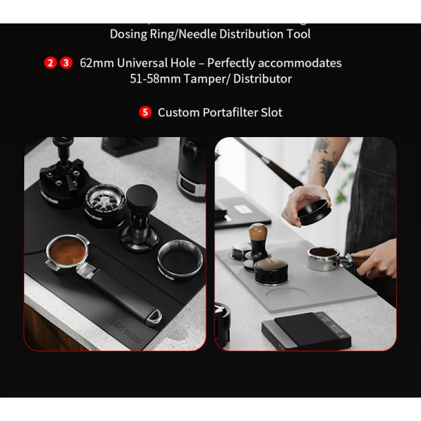 YU Series-Tamping Base - Black