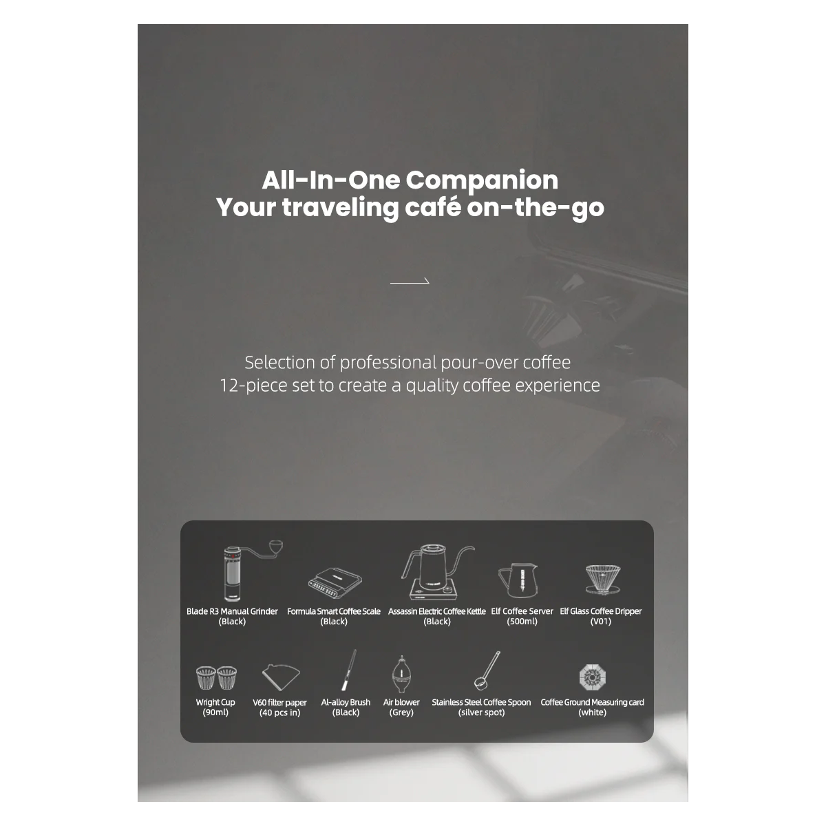 B-3 Tactical Box Pour-Over Coffee Set