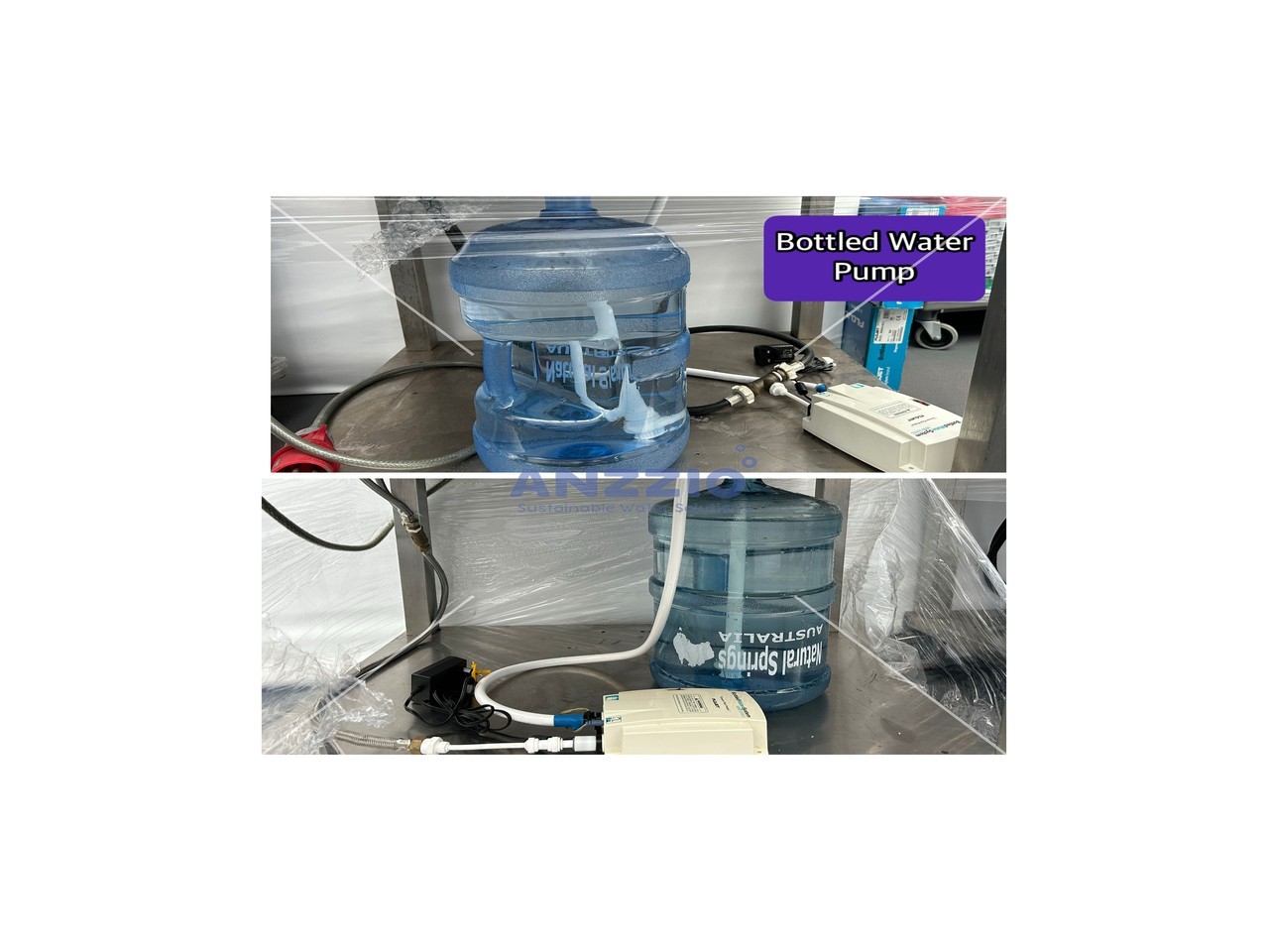 Seamless Water Supply for Event: Anzzio Bottled Water Pump Setup