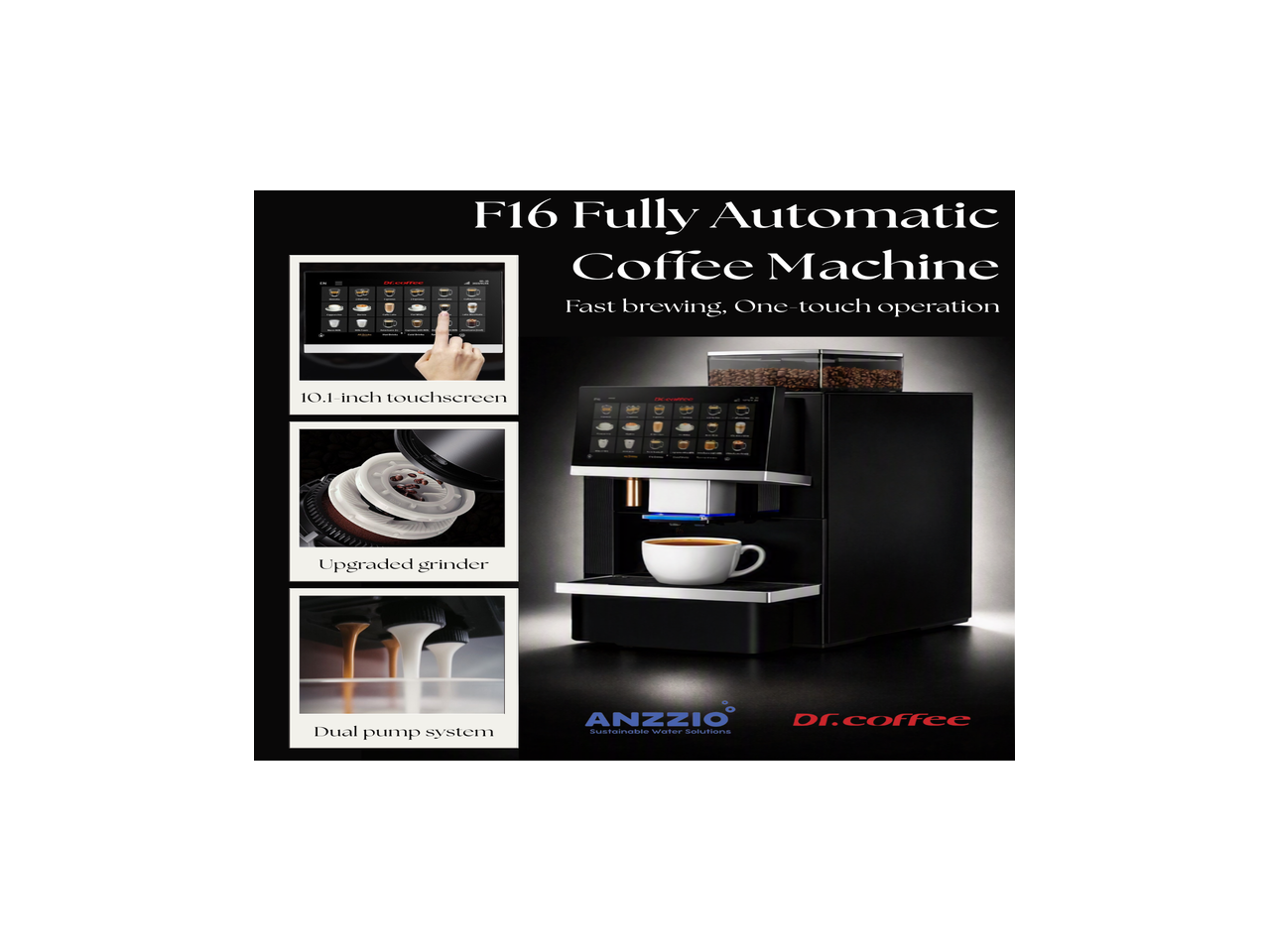 One-Touch Coffee: Dr. Coffee F16 in Action